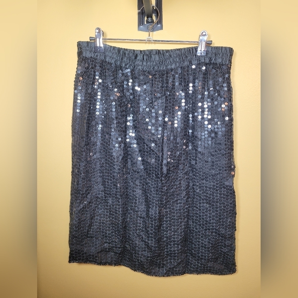 NWT Deadstock Vintage Tina 100% Silk Sequin Skirt sz M